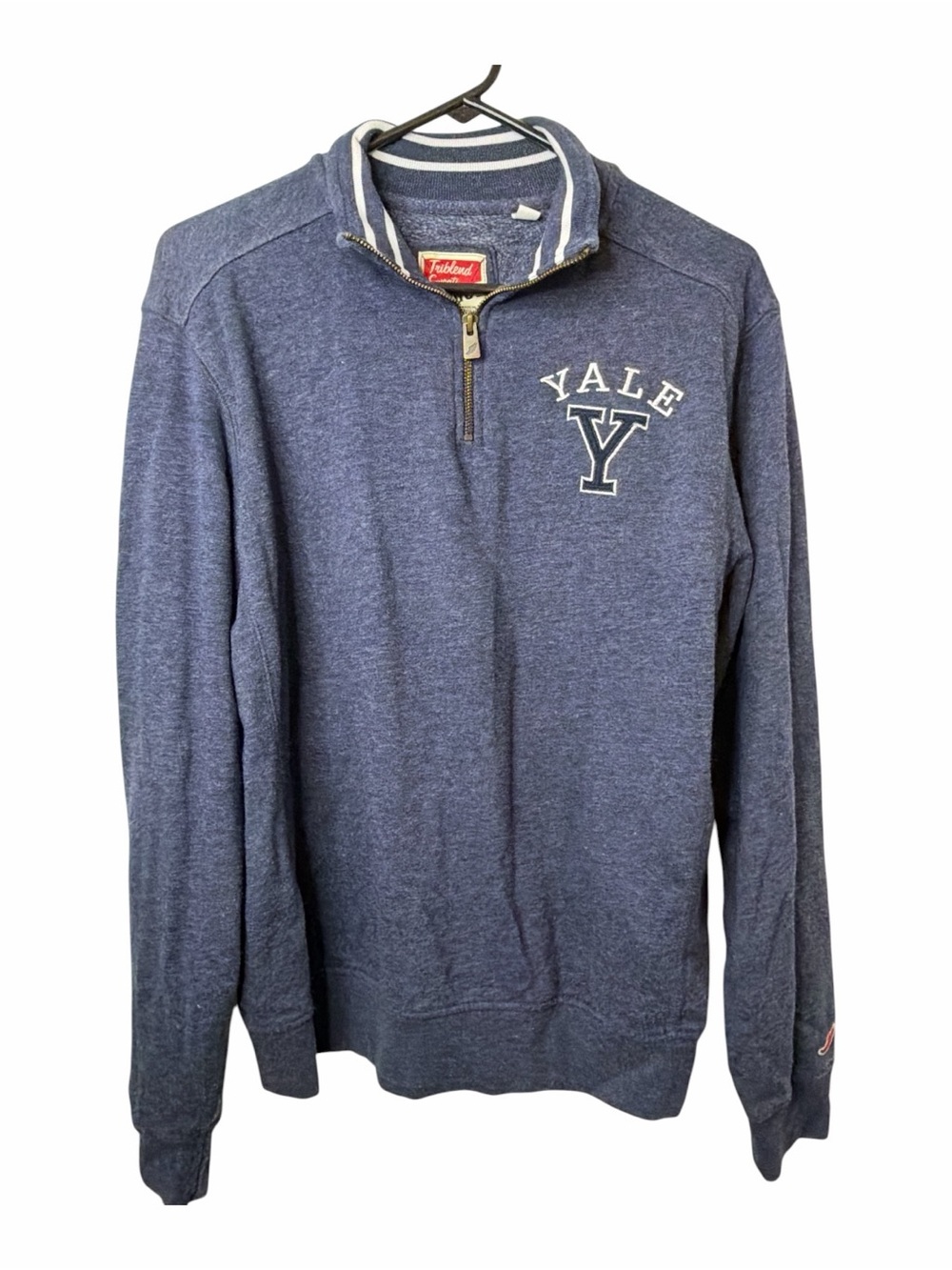 Triblend Sweats League Navy Quarter-Zip Yale Sweatshirt